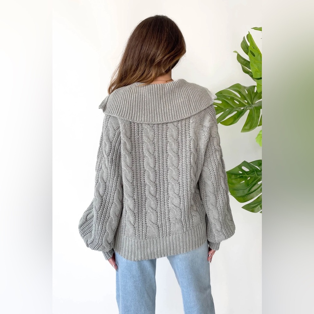 Grey Bandit Let’s Cuddle Sweater - Picture 4 of 4